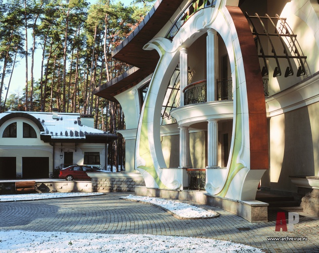 Фото фасада дома в стиле модерн