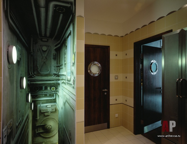 Фото интерьера сауны дома в стиле модерн