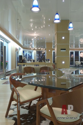 Фото интерьера столовой квартиры в стиле минимализм