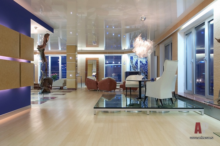 Фото интерьера зоны отдыха квартиры в стиле минимализм