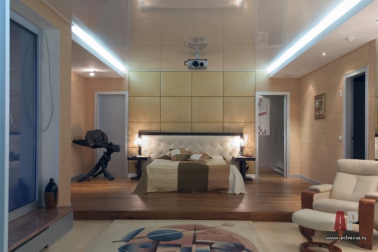 Фото интерьера спальни квартиры в стиле минимализм
