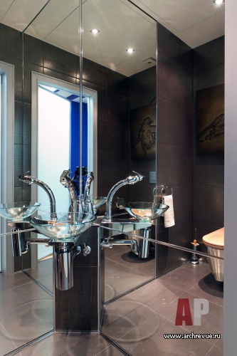 Фото интерьера санузла квартиры в стиле минимализм