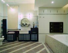 Фото интерьера санузла дома в стиле ар-деко