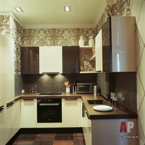 Фото интерьера кухни квартиры в стиле ар-деко