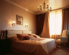 Фото интерьера спальни квартиры в стиле ар-деко