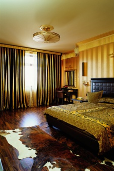 Фото интерьера спальни квартиры в стиле ар-деко