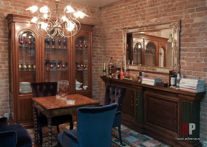 Фото интерьера бара офиса в стиле неоклассика