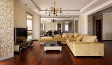 Фото интерьера гостиной дома в стиле неоклассика