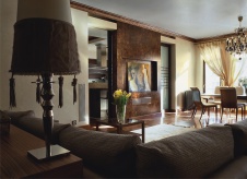 Фото интерьера гостиной квартиры в стиле фьюжн