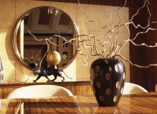 Фото детали интерьера пентхауса в стиле ар-деко