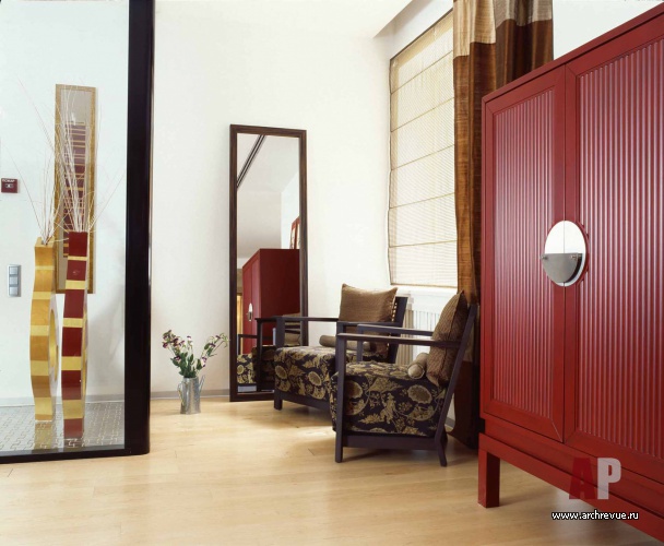 Фото интерьера приемной офиса в стиле фьюжн