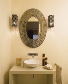 Фото интерьера санузла офиса в стиле фьюжн