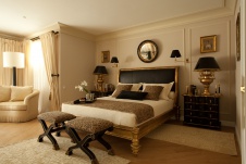 Фото интерьера спальни квартиры в стиле фьюжн