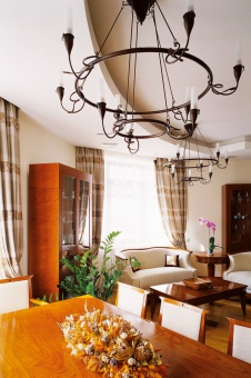 Фото интерьера столовой квартиры в современном стиле