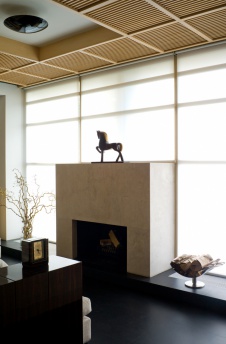 Фото интерьера каминной дома в стиле минимализм