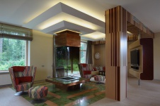 Фото интерьера каминной дома в современном стиле