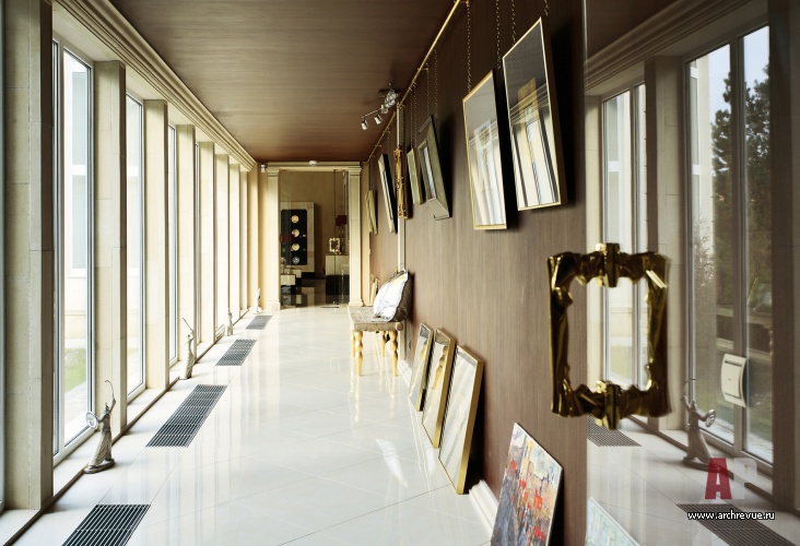 Фото интерьера коридора дома в неоклассическом стиле