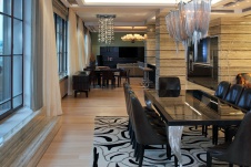 Фото интерьера столовой квартиры в современном стиле