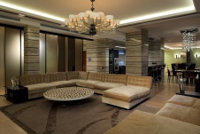 Фото интерьера гостиной квартиры в современном стиле