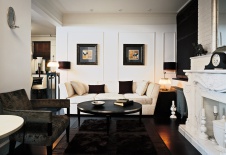 Фото интерьера гостиной небольшой квартиры в стиле фьюжн