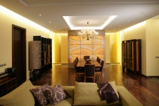 Фото интерьера столовой небольшой квартиры в современном стиле