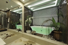 Фото интерьера санузла квартиры в стиле ар-деко