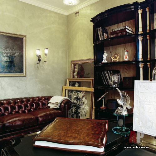 Фото интерьера кабинет квартиры в стиле гламур
