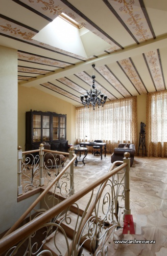 Фото интерьера библиотеки дома в английском стиле