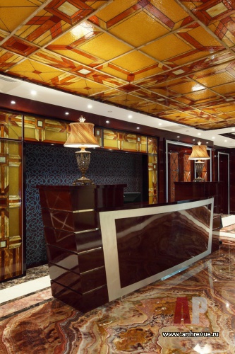 Фото интерьера ресепшен офиса в стиле ар-деко