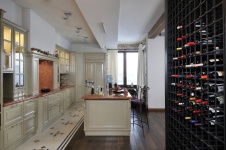 Фото интерьера кухни лофта в стиле фьюжн