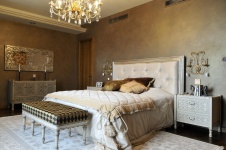 Фото интерьера спальни лофта в стиле фьюжн