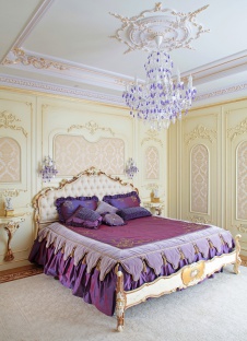 Фото интерьера спальни квартиры в классическом стиле