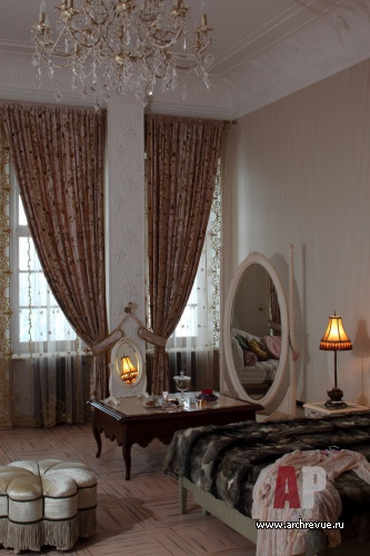 Фото интерьера будуара особняка в дворцовом стиле