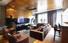 Фото интерьера гостиной квартиры в современном стиле