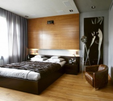 Фото интерьера спальни квартиры в современном стиле