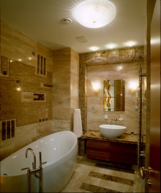 Фото интерьера санузла квартиры в стиле ар-деко