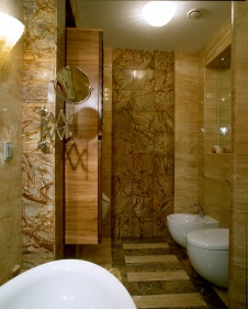 Фото интерьера санузла квартиры в стиле ар-деко