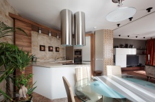 Фото интерьера столовая квартиры в современном стиле